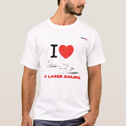 I love RC laser Sailing T-shirt (Voorkant)