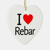 I Love Rebar Keramisch Ornament (Rechts)