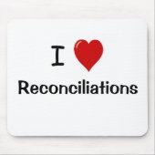 I Love Reconciliations Accounting Mousepad Muismat (Voorkant)