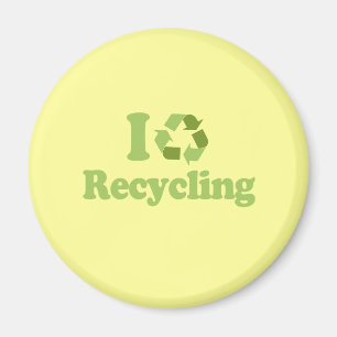 I Love recycling Magneet