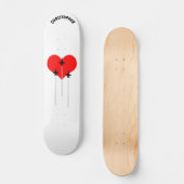 I Love Red Heart Aviation Skateboard (Voorkant)