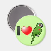 I Love Red-oned Macaws Magneet (Voorkant / Achterkant)