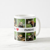 I Love Red Pandas Photo Mug (Devant droit)