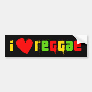 I Love Reggae Bumpersticker