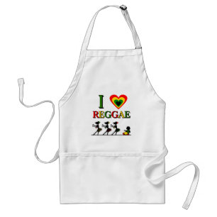 I Love Reggae Standaard Schort