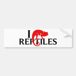 I Love Reptiles Bumpersticker