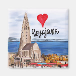 i love Reykjavik Magneet