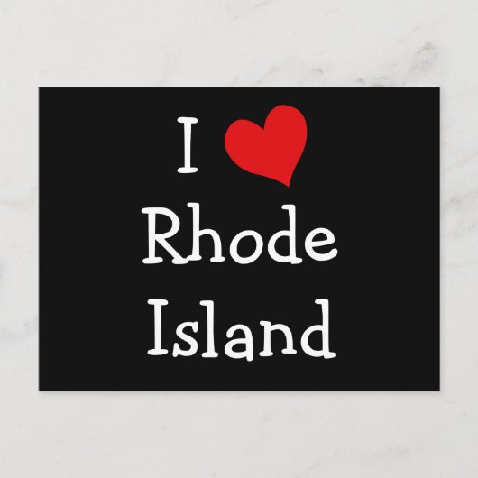 I Love Rhode Island Briefkaart (Voorkant)