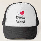 I Love Rhode Island Trucker Pet (Voorkant)