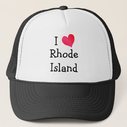 I Love Rhode Island Trucker Pet (Voorkant)