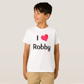 I Love Robby T-shirt (Voorkant volledig)