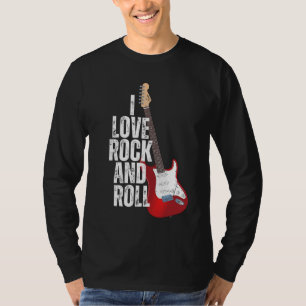I Love Rock and Roll Guitar T-shirt