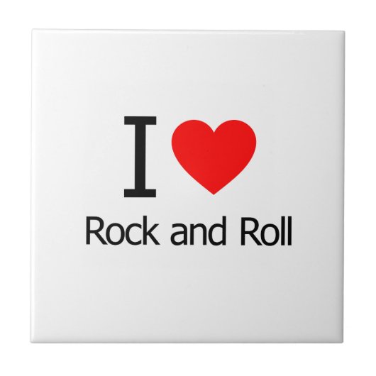 I Love Rock and Roll Tegeltje (Voorkant)