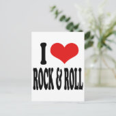 I Love Rock & Roll Briefkaart (Staand voorkant)