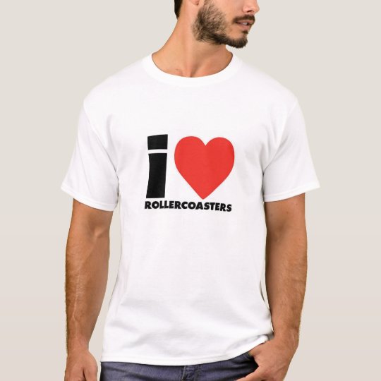 I Love Roller Coaster T-shirt