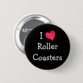 I Love Roller Onderzetters Ronde Button 5,7 Cm (Voorkant /achterkant)