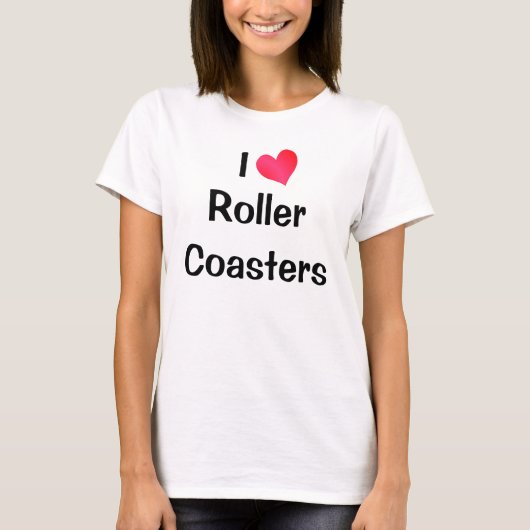 I Love Roller Onderzetters T-shirt (Voorkant)