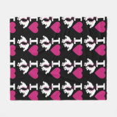 I Love Roller Skating Fleece Deken (Voorkant (Horizontaal))