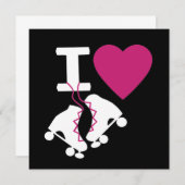 I Love Roller Skating Kaart (Voorkant / Achterkant)