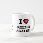 I Love Roller Skating Koffiemok (Voorkant rechts)