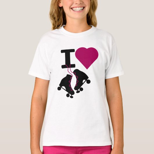 I Love Roller Skating T-shirt (Voorkant)