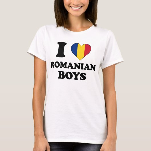 I love Romanian Boys T-shirt (Voorkant)