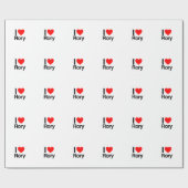 i love rory cadeaupapier (Vlak)