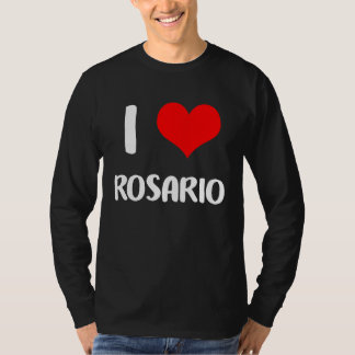 I love ROSARIO  valentine guy heart Anniversary 6 T-shirt