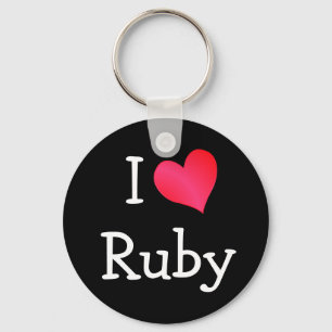 I Love Ruby Sleutelhanger