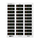 I Love Rudy Retourner les étiquettes d'adresse (Feuille entière)