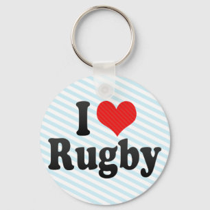 I Love Rugby Sleutelhanger