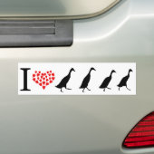 I love runner ducks bumpersticker (Op auto)
