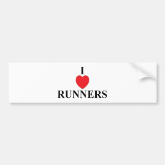 I Love Runners Bumpersticker