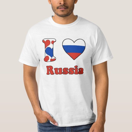 I love Russia T-shirt (Voorkant)