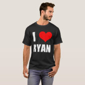 I Love Ryan   Heart T-shirt (Voorkant volledig)