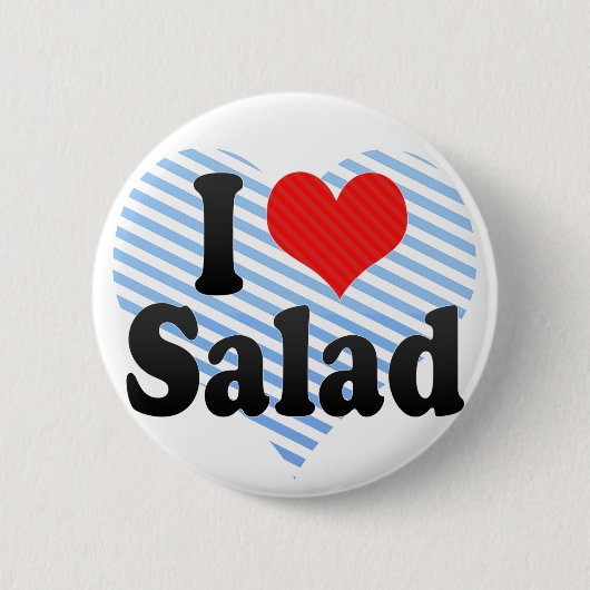 I Love Salad Ronde Button 5,7 Cm (Voorkant)