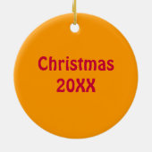 I Love Salsa Dance Custom Danslover Keramisch Ornament (Achterkant)