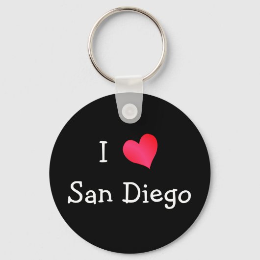 I Love San Diego Sleutelhanger (Voorkant)