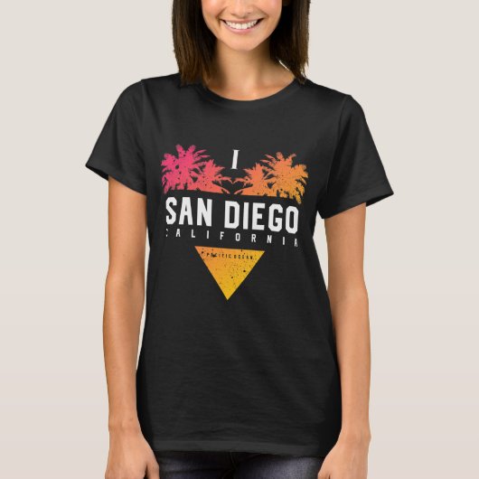 I Love San Diego T-Shirt (Voorkant)