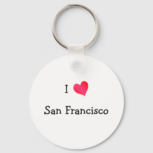 I Love San Francisco Sleutelhanger (Voorkant)