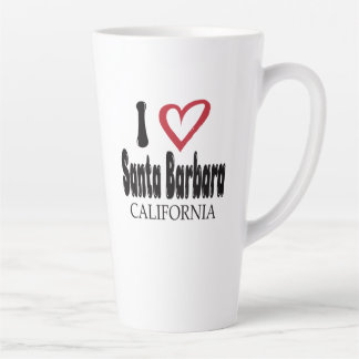 I Love Santa Barbara California Souvenir Latte Mug Mok