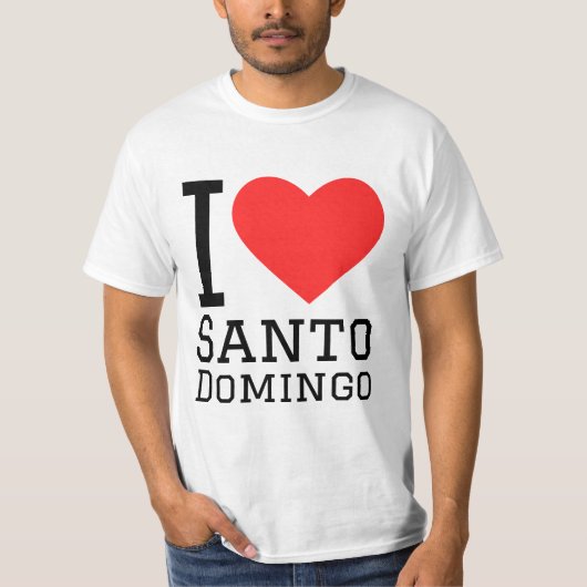 I love Santo Domingo T-shirt (Voorkant)