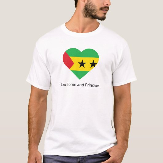 I Love Sao Tome and Princeipe T-shirt (Voorkant)