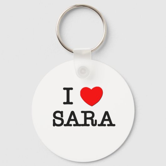 I Love Sara Sleutelhanger (Voorkant)