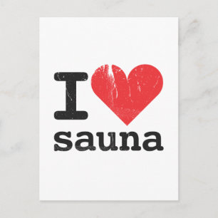 I Love Sauna Briefkaart