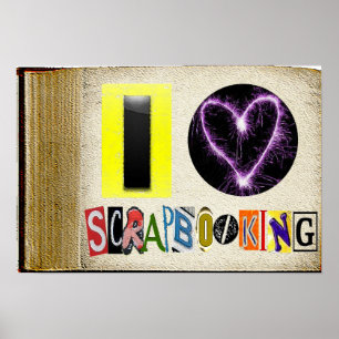 I Love Scapbooking Lijst Poster