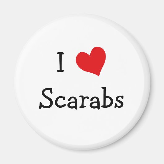 I Love Scarabs Magneet (Voorkant)