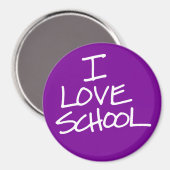 I Love School Magnet Magneet (Voorkant / Achterkant)