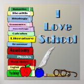 I Love School Poster (Voorkant)