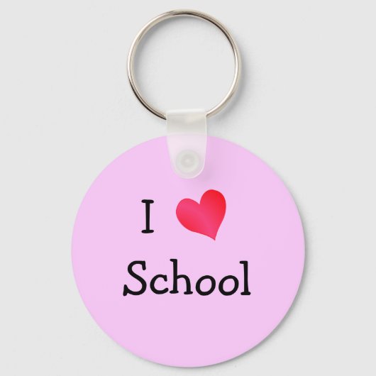 I Love School Sleutelhanger (Voorkant)